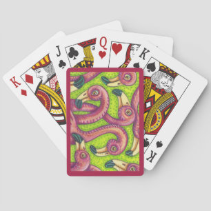 Jeu De Cartes CARTES DE POKER colorées Flamant rose