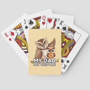 Jeu De Cartes Cartes de Poker : Mon Père Mon Vieux Moi (marron)