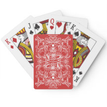 Cartes de poker Pot à thé rouge