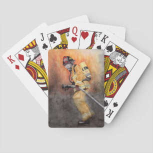 Jeu De Cartes Cartes de poker pour pompier cadeau pour Papa