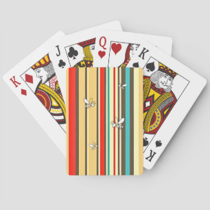 Jeu De Cartes Cartes de Poker vintage Striped Bee