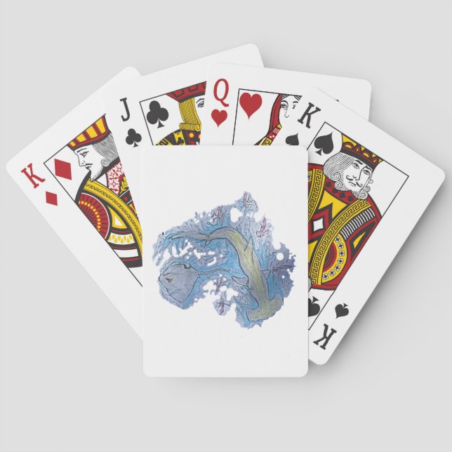 Jeu De Cartes cartes de requin (dos)