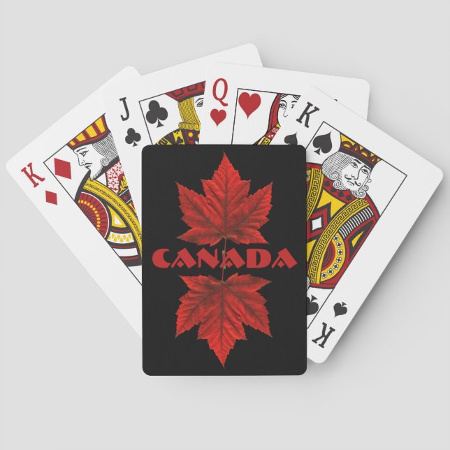 Jeu De Cartes Cartes de souvenir personnalisées Canada (dos)