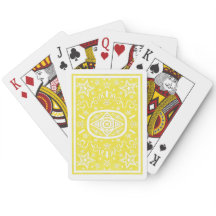 Cartes de vélo arrière en étoile jaune