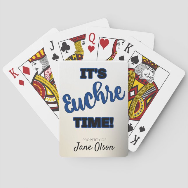 Jeu De Cartes Cartes D'Encre Personnalisées Pour Cadeaux (dos)