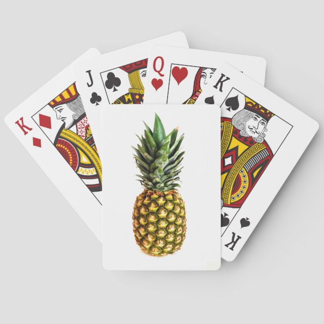 Jeu De Cartes Cartes d'impression d'ananas (dos)