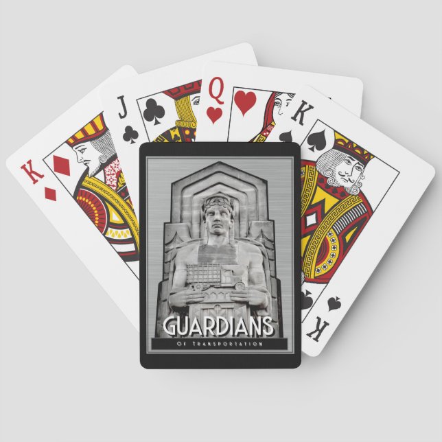 Jeu De Cartes Cartes Gardiennes Cleveland Art Déco (dos)