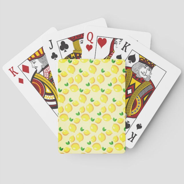 Jeu De Cartes Cartes Jouer Citron Jaune (dos)