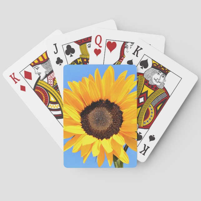 Jeu De Cartes Cartes Jouer Tournesol Jaune (dos)
