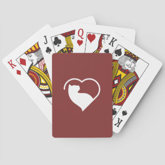 Jeu De Cartes cartes lovecat en rouge