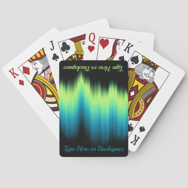 Jeu De Cartes Cartes Lumineuses Nord Personnalisées Cartes Lectu (dos)