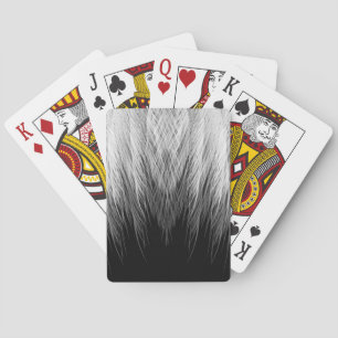 Jeu De Cartes Cartes noires et blanches de plume