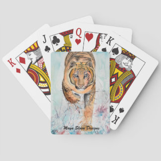 Jeu De Cartes Cartes personnalisées avec l'art original du tigre