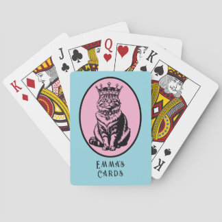 Jeu De Cartes Cartes personnalisées de la Reine de Cœur Chat