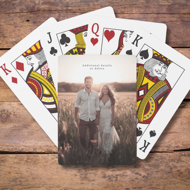 Jeu De Cartes Cartes personnalisées de lecture de photos Idée ca (Créateur téléchargé)