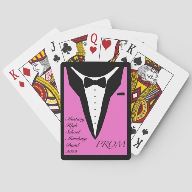 Jeu De Cartes Cartes Prom (Rose) (dos)