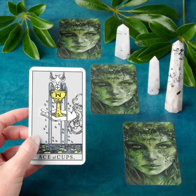 Jeu De Cartes Cartes Tarot Sorcière Verte (Insitu)