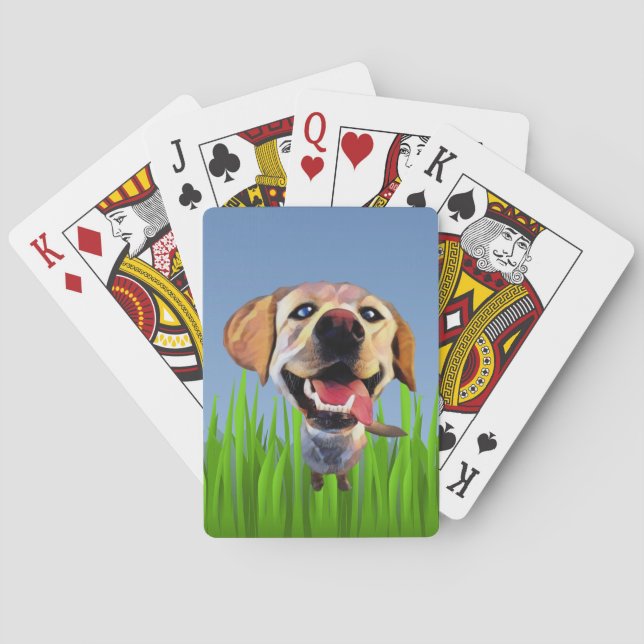 Jeu De Cartes Carton amusant Labrador Retriever Card Deck (dos)