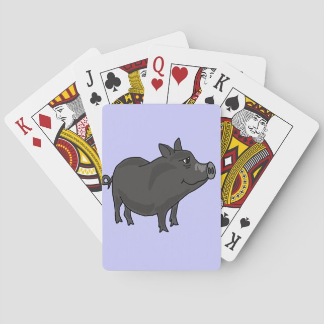 Jeu De Cartes Cartoon de cochon à ventre CR-Pot (dos)