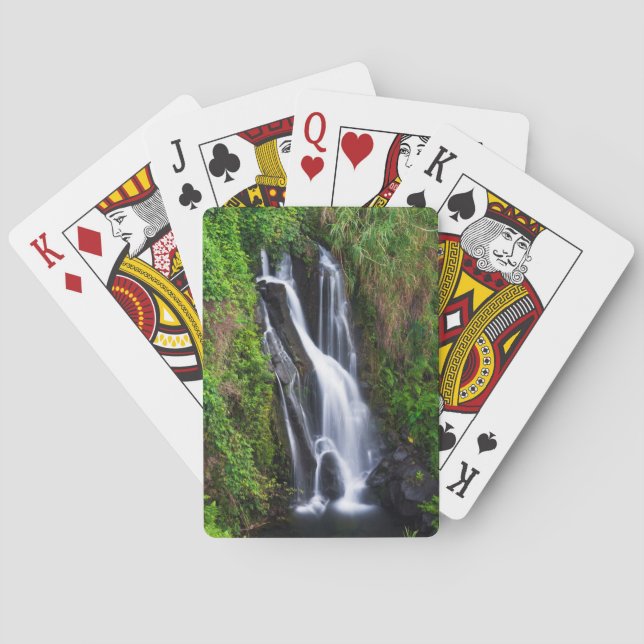 Jeu De Cartes Cascade, côte de Hamakua, Hawaï (dos)