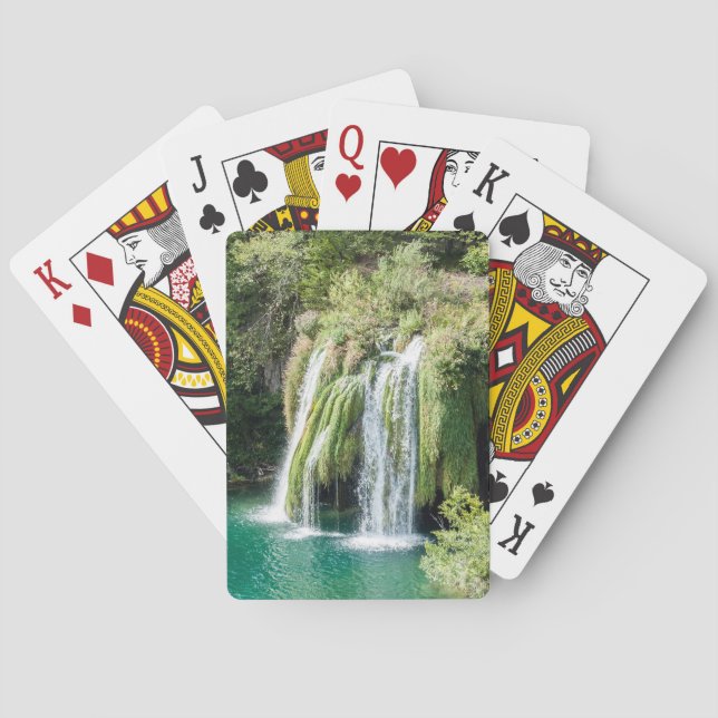 Jeu De Cartes Cascades dans le Parc National de Plitvice - Croat (dos)