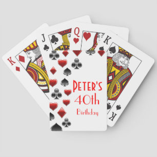 Jeu De Cartes Casino Anniversaire Fête Faveurs Jouer Cartes