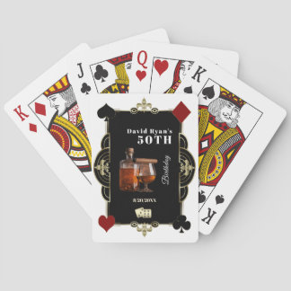 Jeu De Cartes Casino Vegas Cognac Et Cigare Homme 50e Anniversai