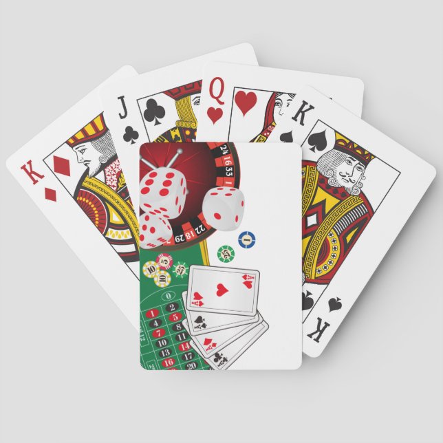 Jeu De Cartes casino, vegas, poker, jeu, adulte (dos)