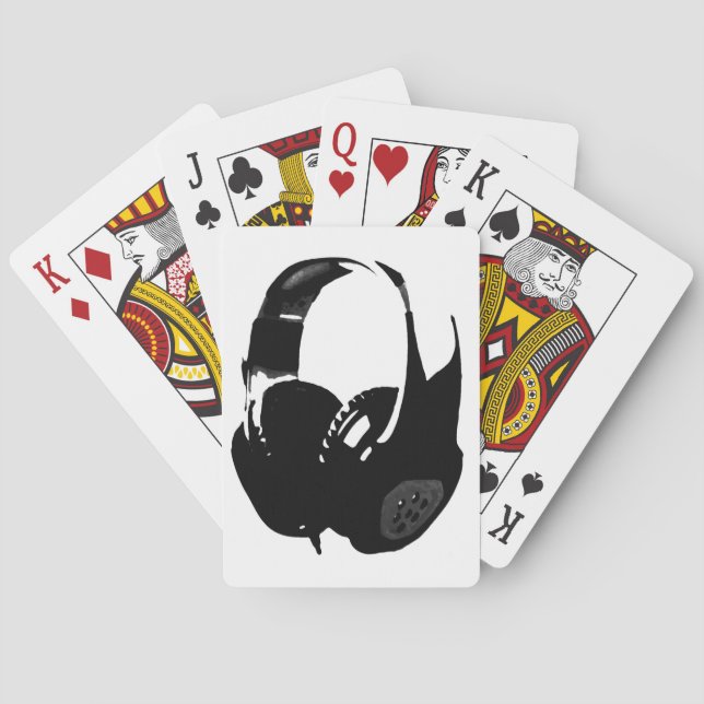 Jeu De Cartes Casque Pop Art (dos)
