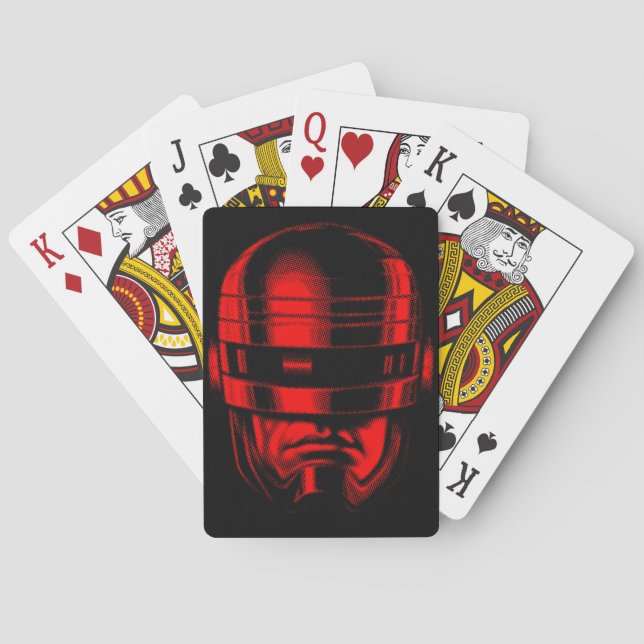 Jeu De Cartes Casque Robot Cop (dos)