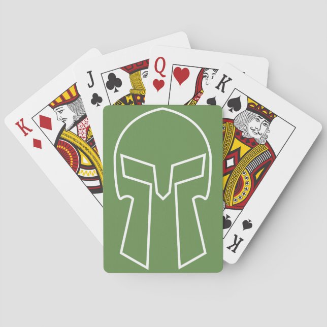 Jeu De Cartes Casque Spartan - Cartes de Jeu, Index Standard (dos)