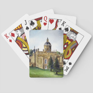 Jeu De Cartes Castle Howard North Yorkshire Watercolor Peinture
