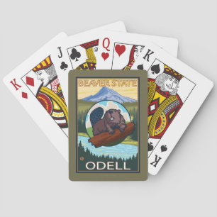 Jeu De Cartes Castor et capot de Mt. - Odell, Orégon
