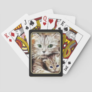 Jeu De Cartes Cat et Kitten Fractal Art Jouer des cartes