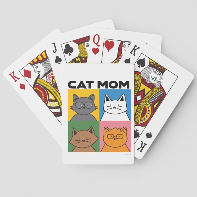 Jeu De Cartes Cat mom playing cards (dos)