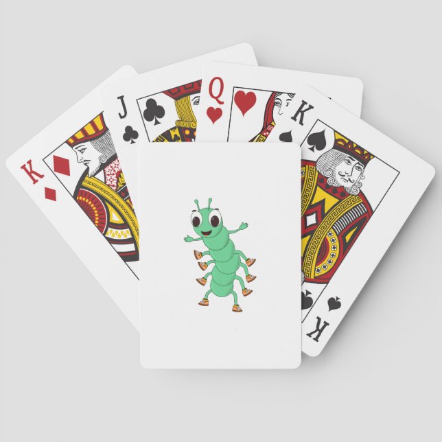 Jeu De Cartes Caterpillar verte (dos)