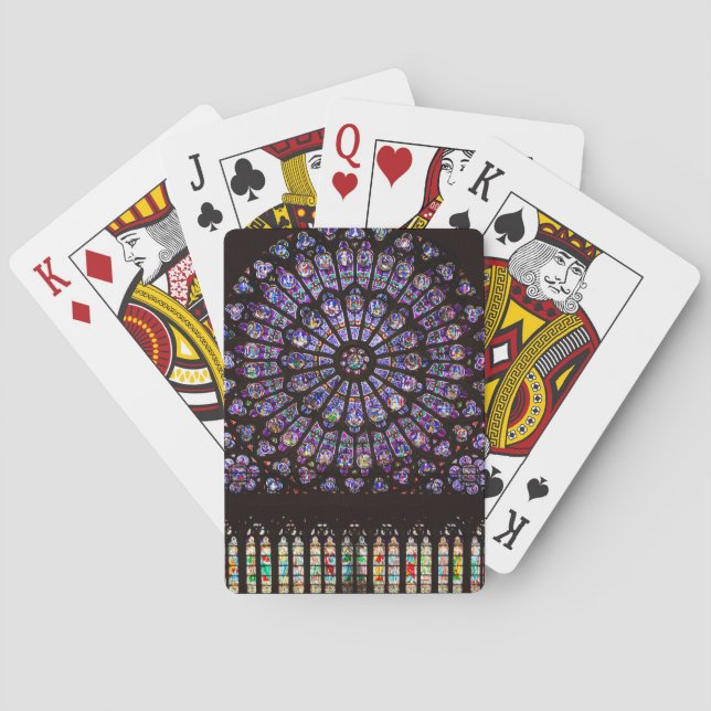 Jeu De Cartes Cathédrale Notre-Dame de Paris Rose (dos)
