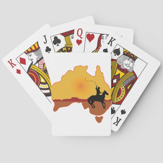 Jeu De Cartes Cavalier de l'Australie (dos)