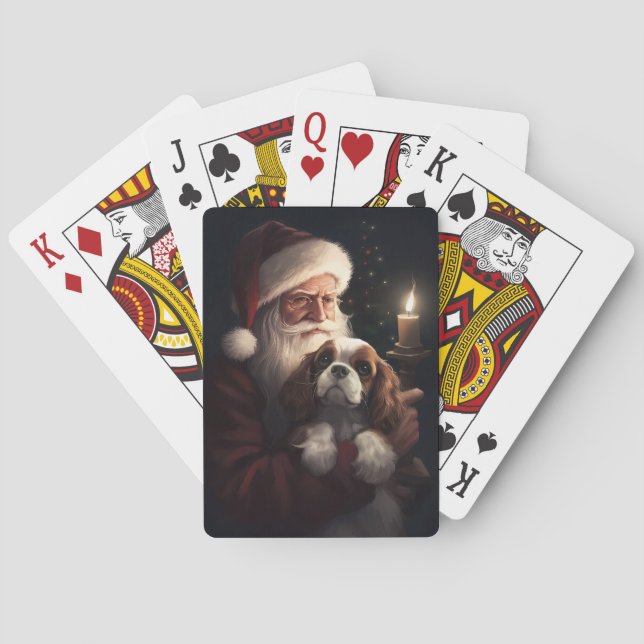 Jeu De Cartes Cavalier King avec le Père Noël Festif Noël (dos)