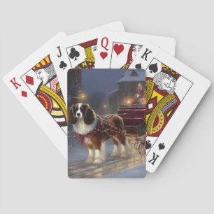 Jeu De Cartes Cavalier King Charles Spaniel Noël Festive