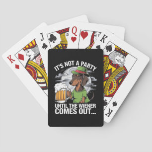 Jeu De Cartes Ce n'est pas une fête jusqu'à Dachshund Irish Beer