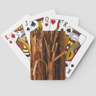 Jeu De Cartes Cèdre texturé en écorce de bois