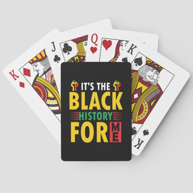 Jeu De Cartes Célébration du Mois de l'histoire des Noirs Jouer  (dos)