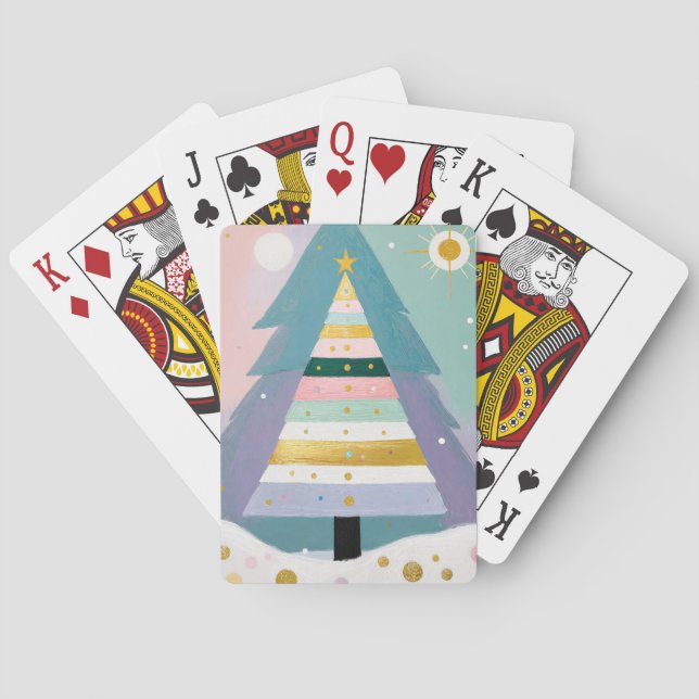 Jeu De Cartes Celestial Pastel Christmas Tree (dos)