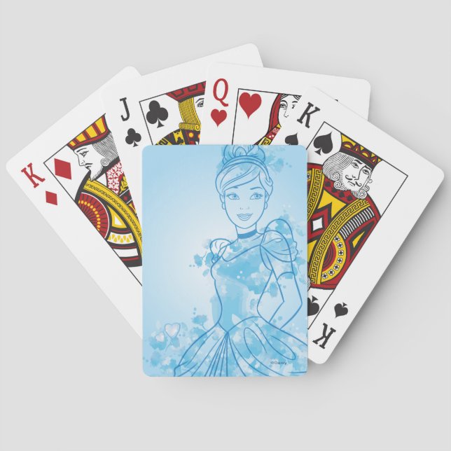 Jeu De Cartes Cendrillon | Carte de lecture de l'arrière-plan (dos)
