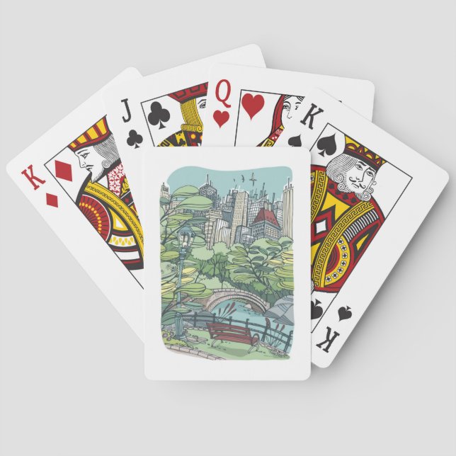 Jeu De Cartes Central Park | New York City, NY (dos)