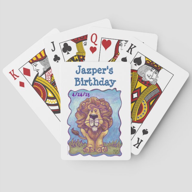 Jeu De Cartes Centre du parti Lion (dos)