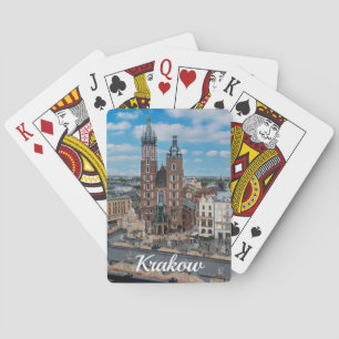 Jeu De Cartes Centre-ville de Cracovie d'en haut en Pologne