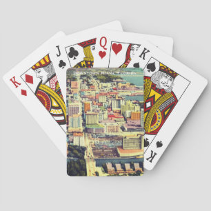 Jeu De Cartes Centre-ville de Miami, Floride des années 1960 MIA