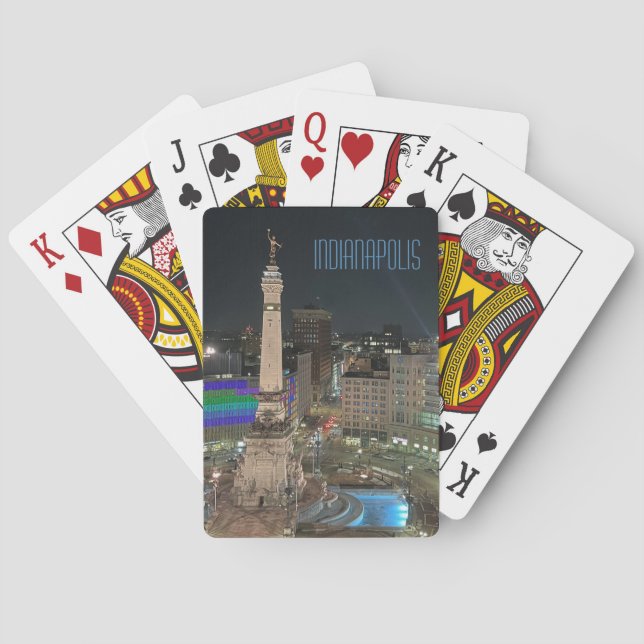 Jeu De Cartes Cercle des monuments d'Indianapolis (dos)